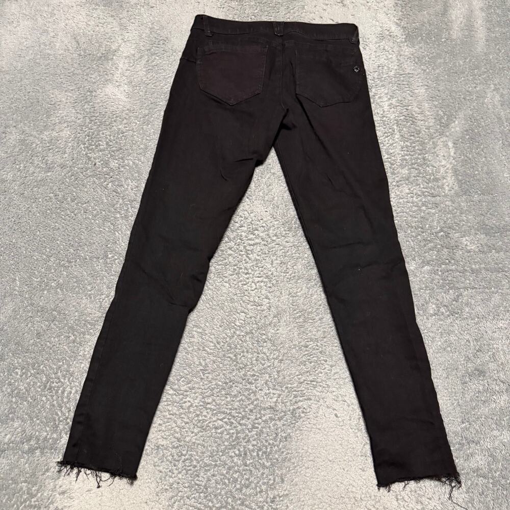 Democracy Jeans Pants Womens 6 (30x28.5) Black stretch Ankle Skinny - Picture 3 of 10